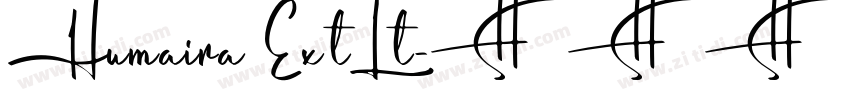 Humaira ExtLt字体转换